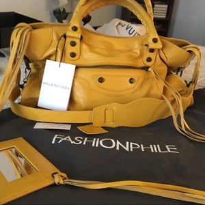 Authentic Balenciaga City Bag. Soft Agneu leather